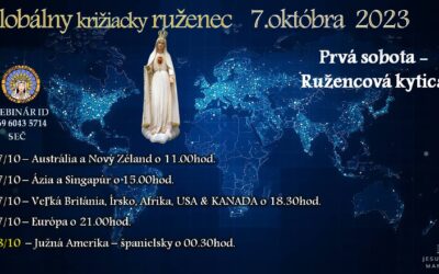 Prvá sobota globálna ružencová kytica Ježiš ľudstvu, 07.10.2023