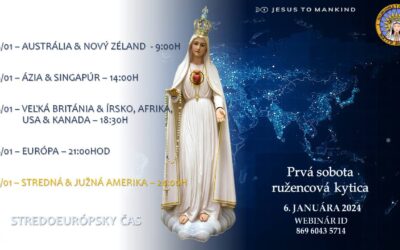 Prvá sobota globálna ružencová kytica Ježiš ľudstvu, 06.01.2024